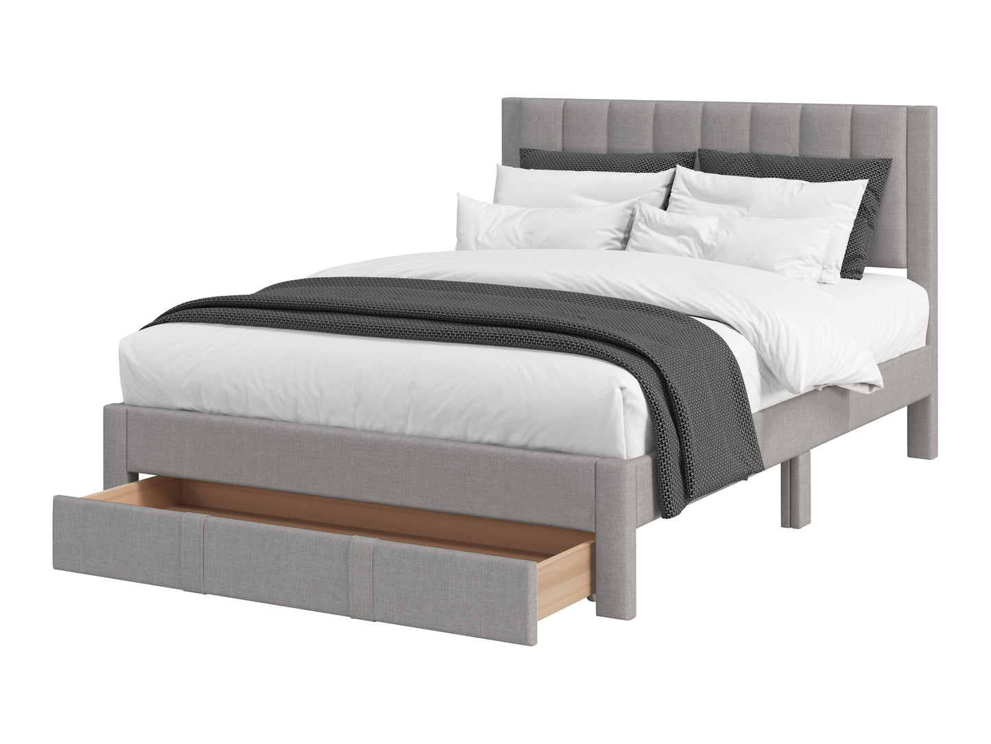 Tufted Bed with Storage