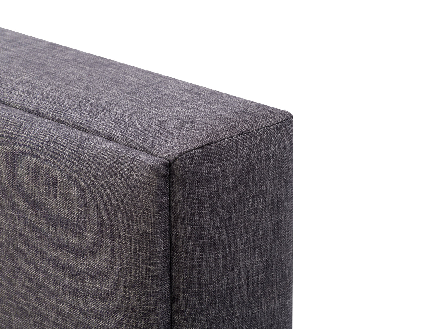 Dark Grey Tufted Upholstered Bed, Queen