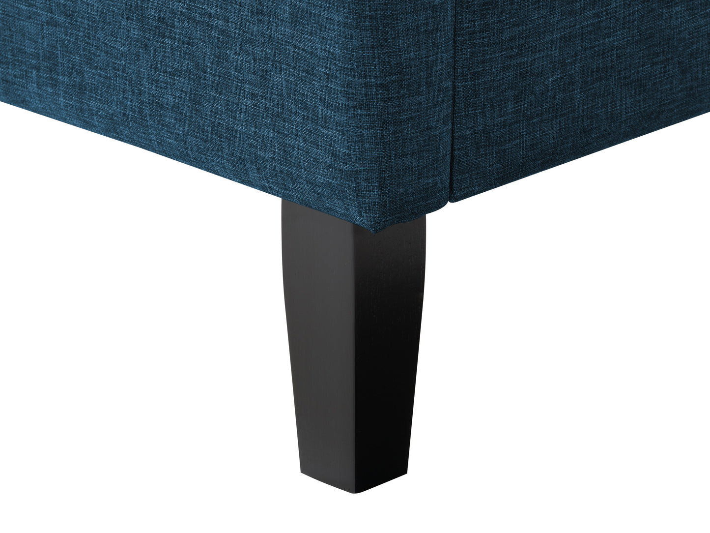 Ocean Blue Tufted Upholstered Bed, Queen