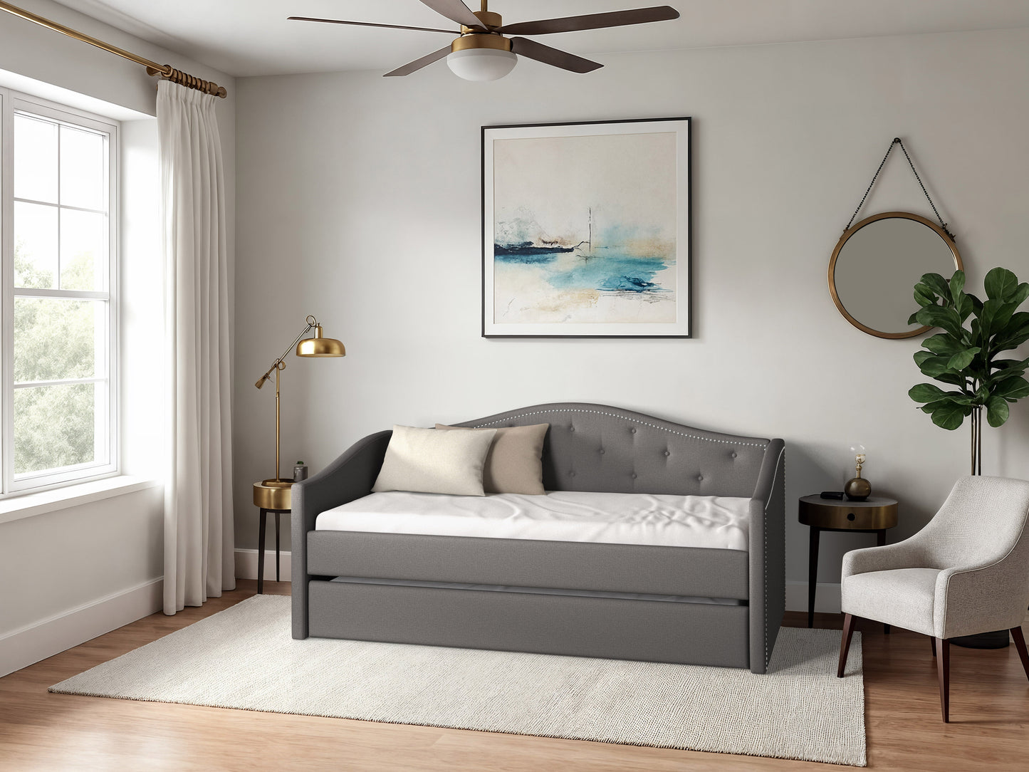 Twin Day Bed with Trundle