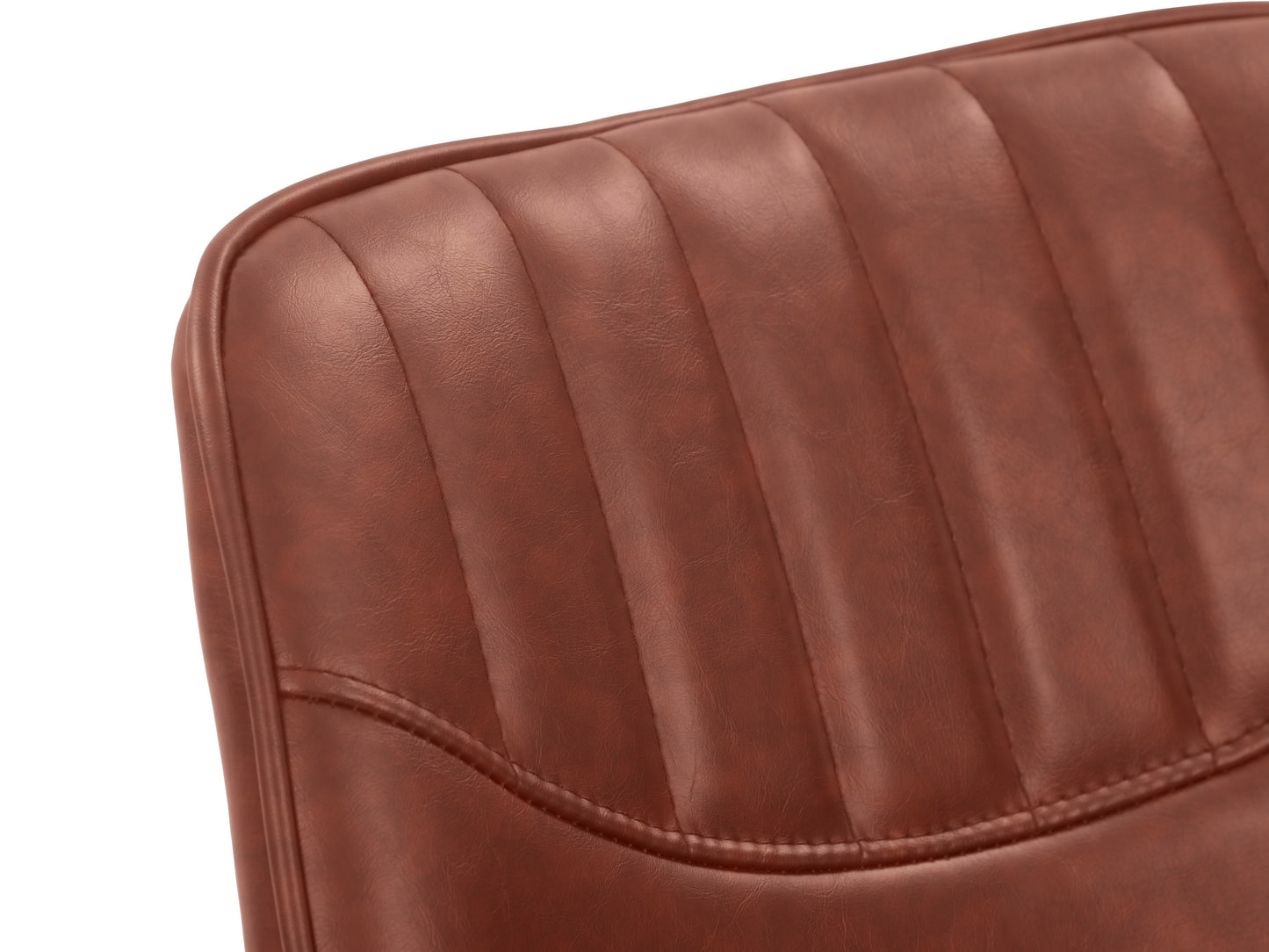 Brown Vegan Leather Stools