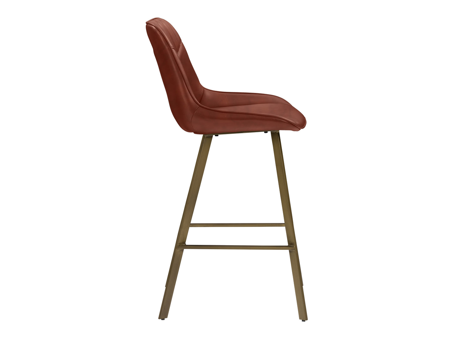Brown Vegan Leather Stools