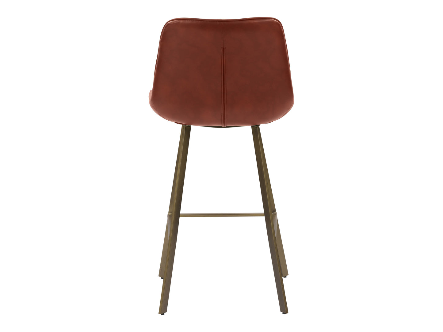 Brown Vegan Leather Stools