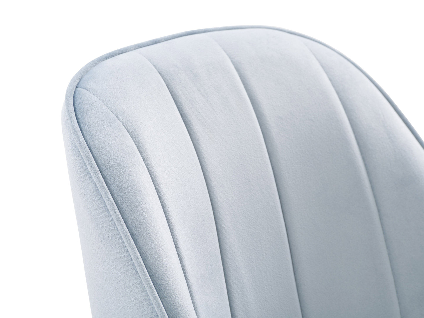 Blue velvet dining room chairs, set of 2, with tufted backs, wooden legs, and a sleek modern design. Ideal for contemporary dining spaces, offering comfort and style with a luxurious texture.