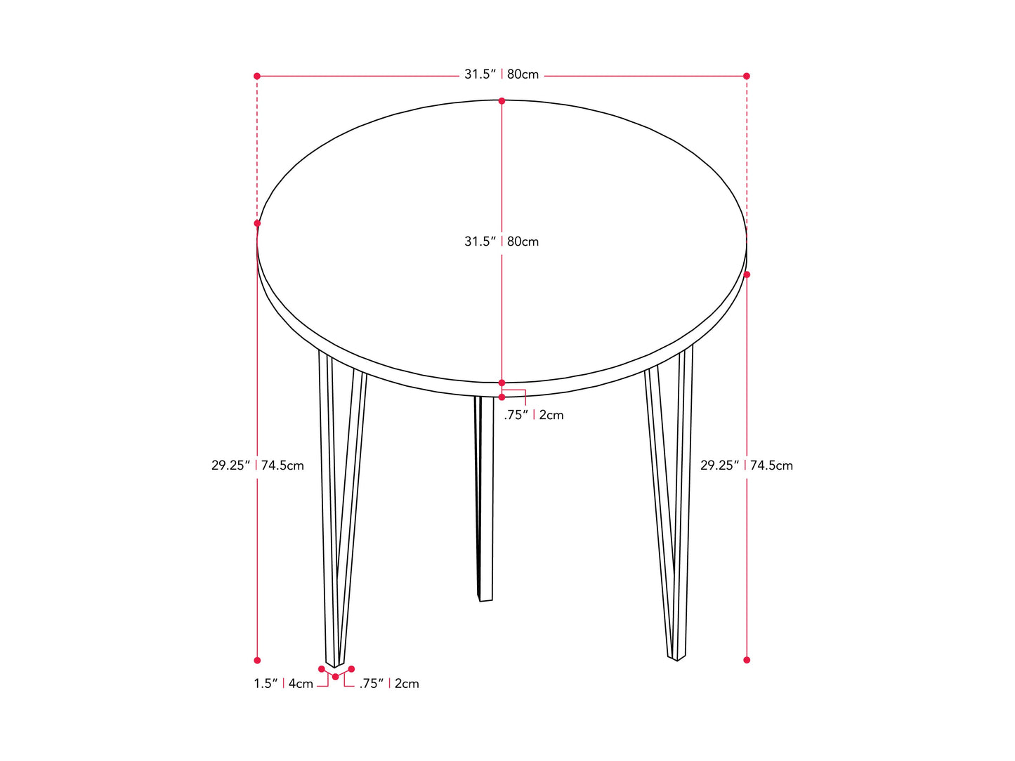 Small round dining table with a white marble top and sleek black metal legs, ideal for modern dining rooms.