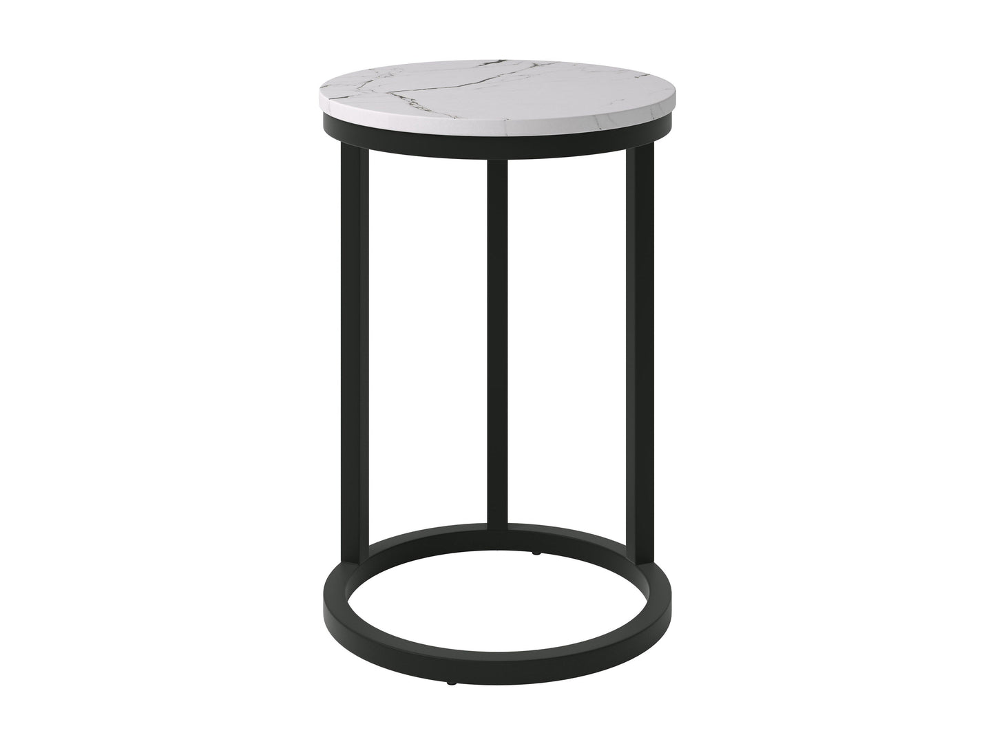White marble round side table with gold metal legs, featuring a sleek, modern design perfect for living rooms or bedrooms. Ideal for stylish home decor and functional storage.