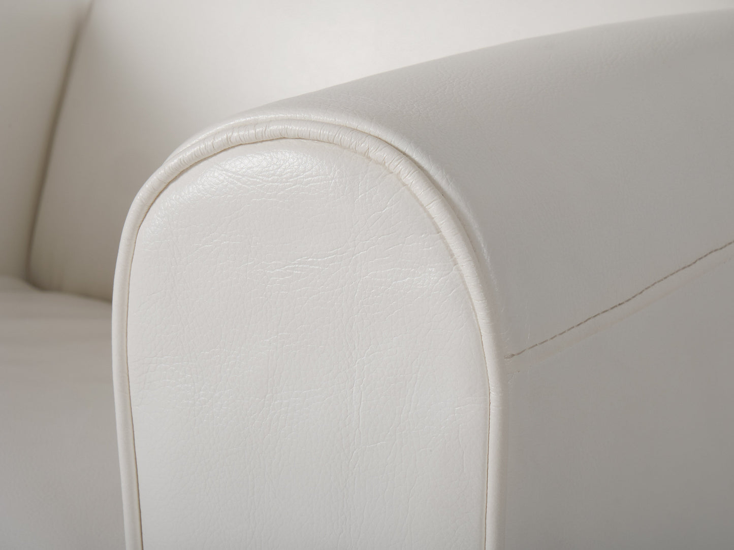 Marin Swivel Glider Recliner, White Faux Leather