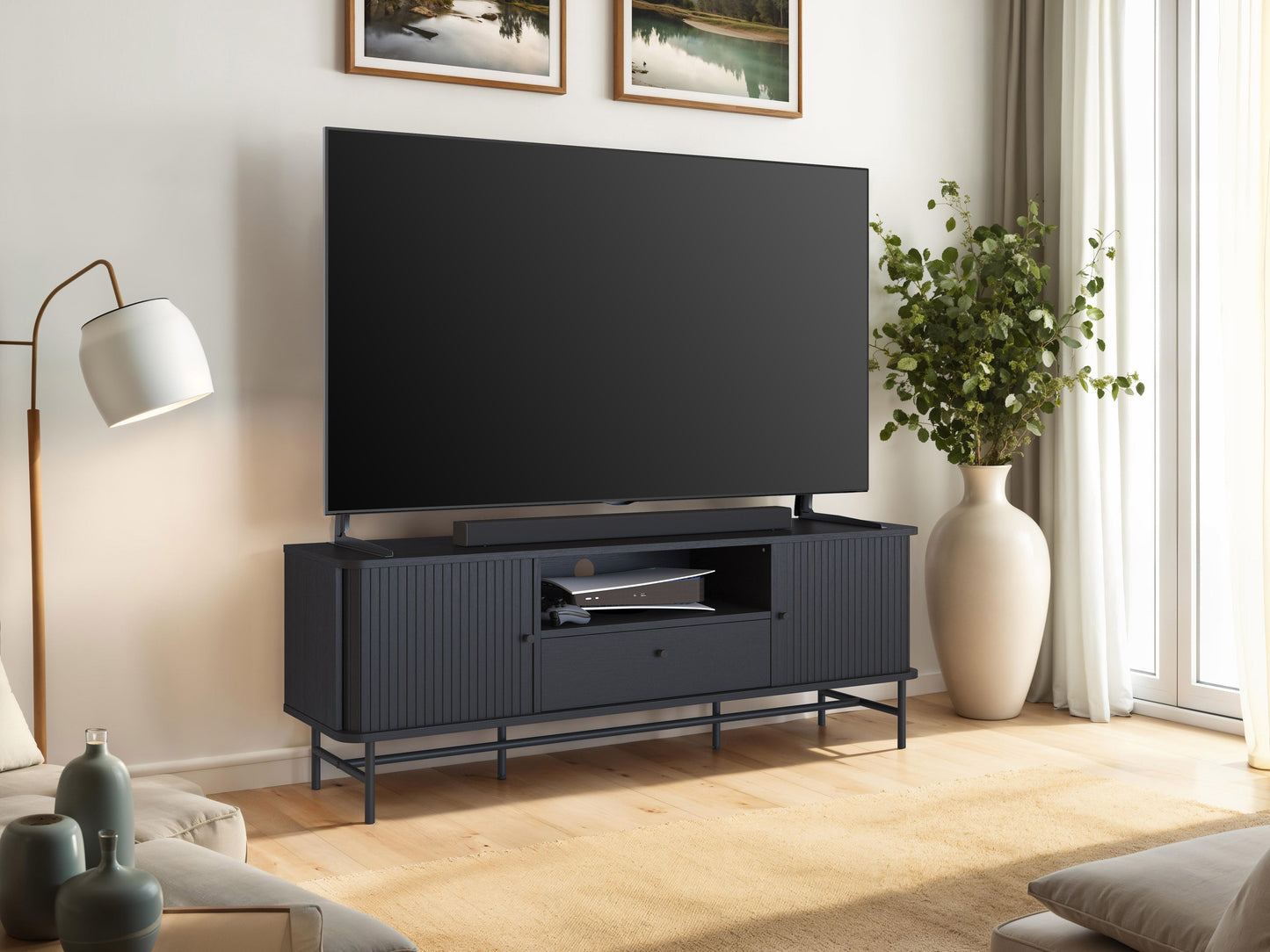 Curved TV Stand / Media Console for up to 75" TVs