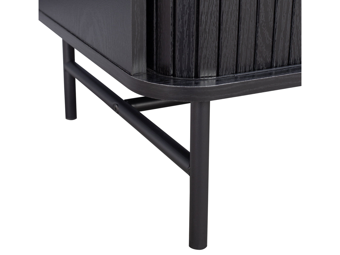 Black Curved Sideboard Buffet