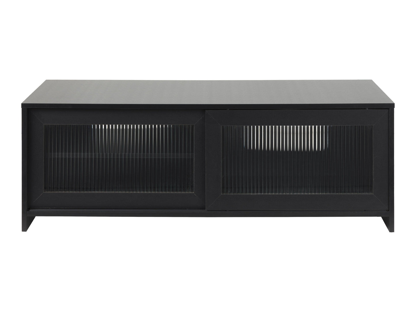 Ellis Fluted Glass Media Console – Double Width