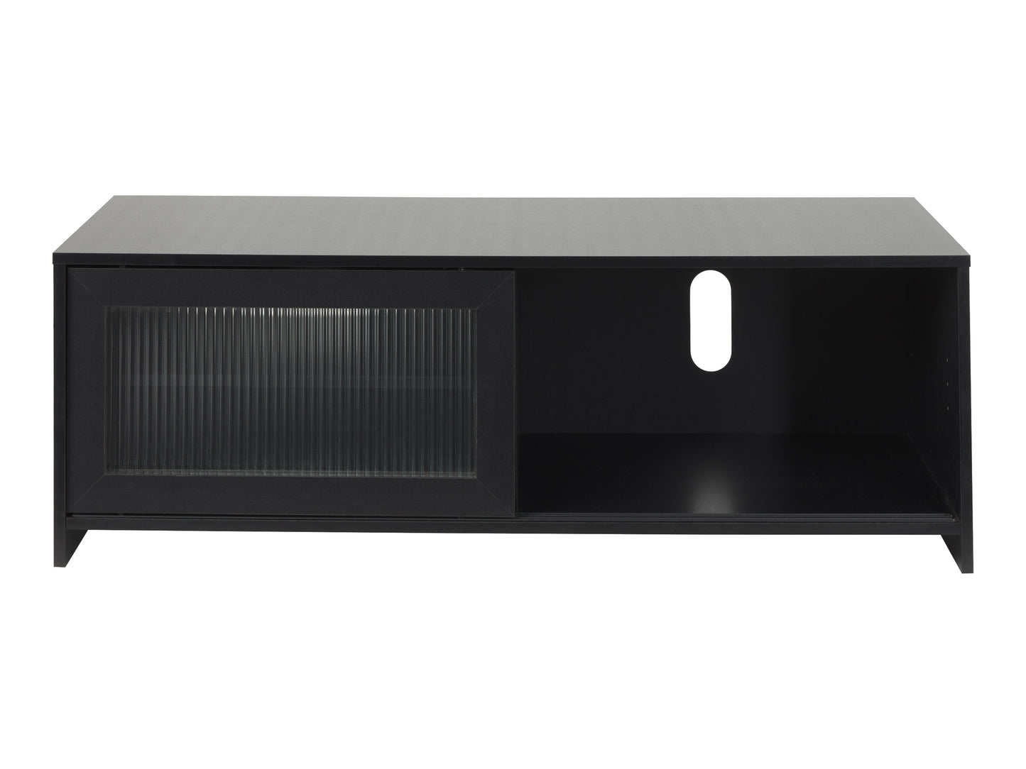 Ellis Fluted Glass Media Console – Double Width