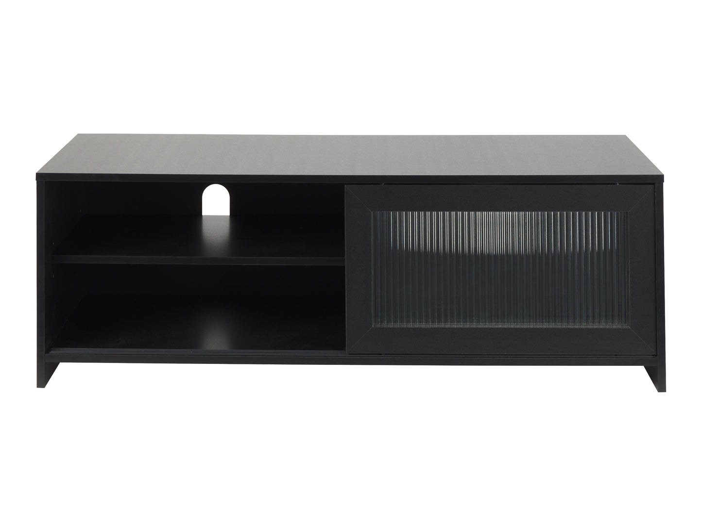 Ellis Fluted Glass Media Console – Double Width