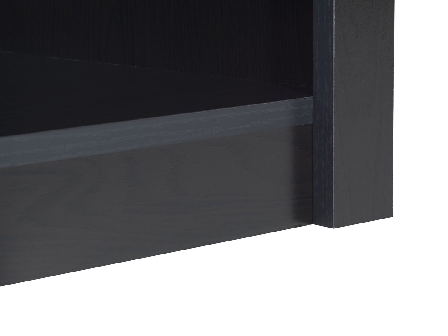 Caldwell Arched Bookcase, Black