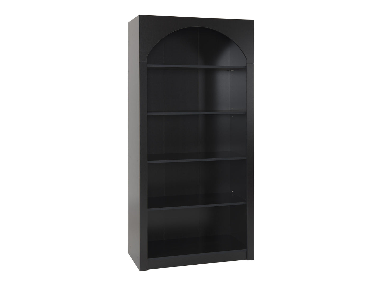 Caldwell Arched Bookcase, Black