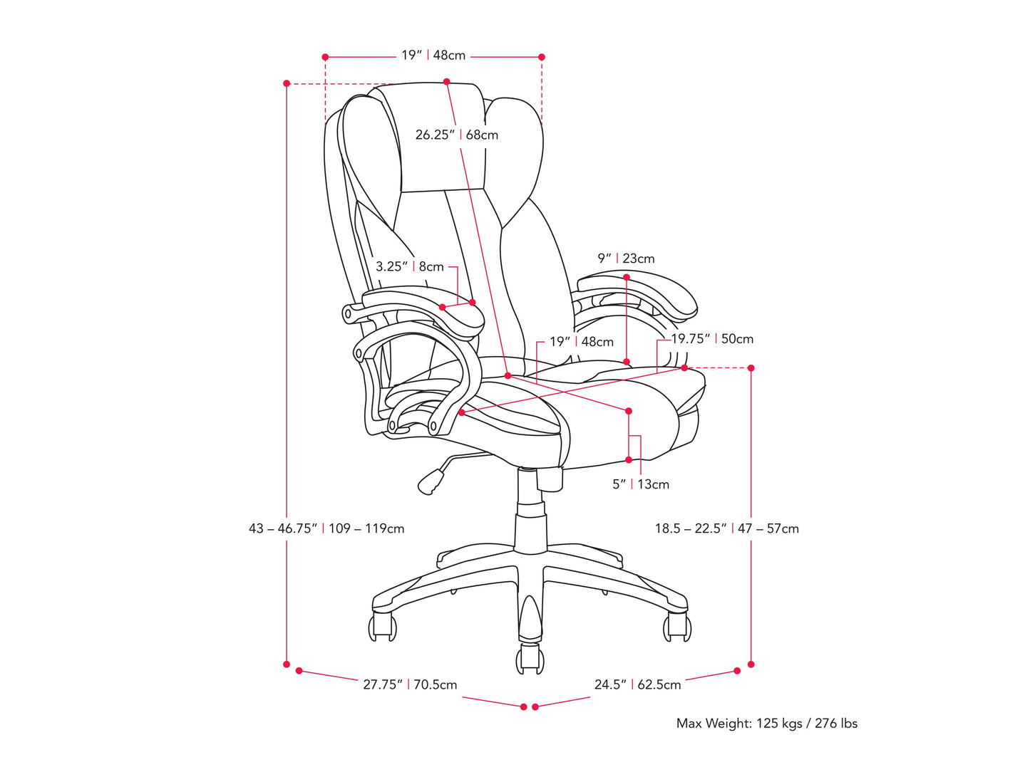 Caramel brown executive office chair with ergonomic design, high backrest, plush leather upholstery, adjustable armrests, and chrome base. Ideal for home office or professional workspace.