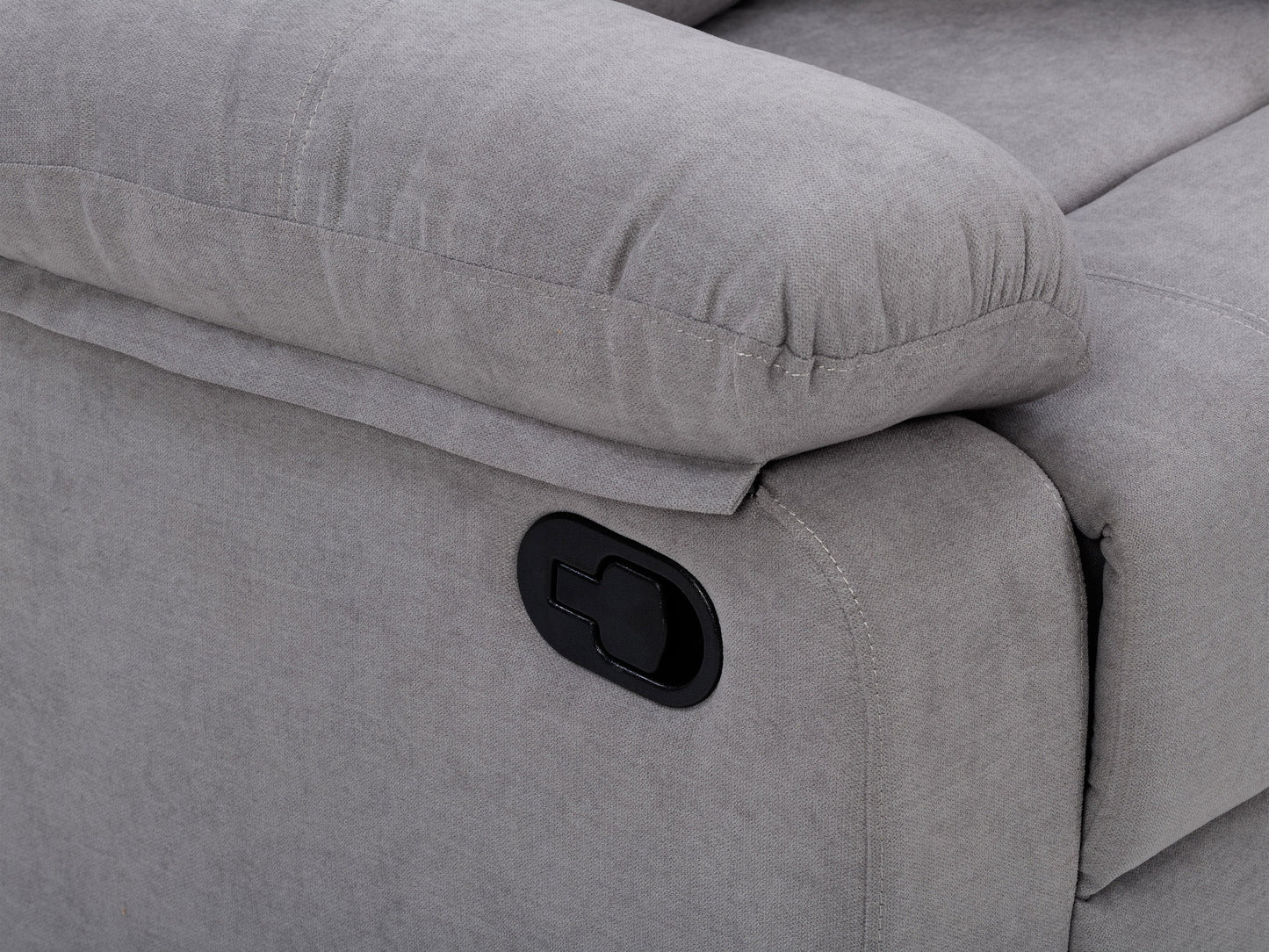 Alt Tag:
"Modern grey 2 seater recliner sofa with plush cushions, smooth fabric upholstery, and dual reclining features for ultimate comfort."