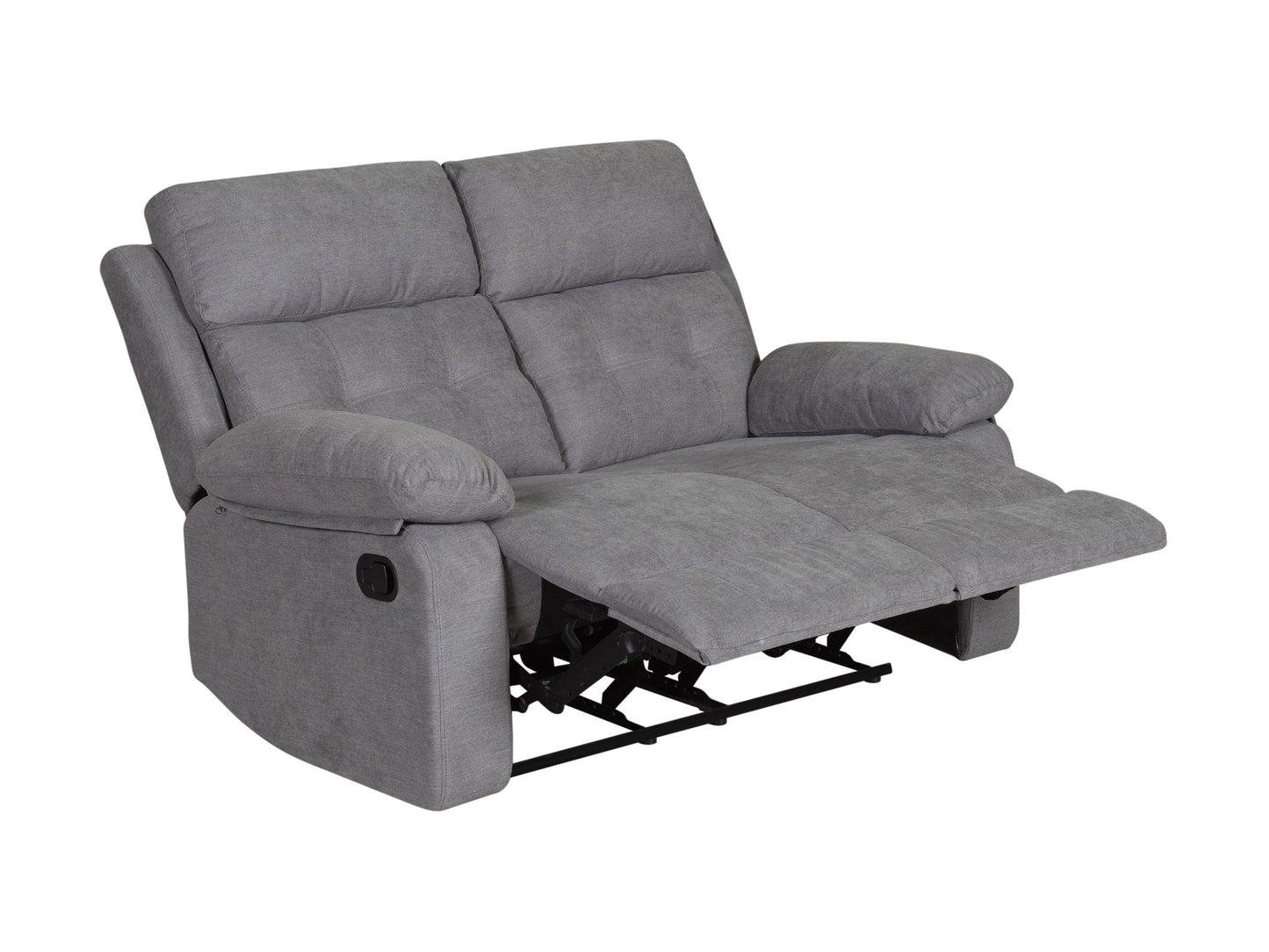 Alt Tag:
"Modern grey 2 seater recliner sofa with plush cushions, smooth fabric upholstery, and dual reclining features for ultimate comfort."