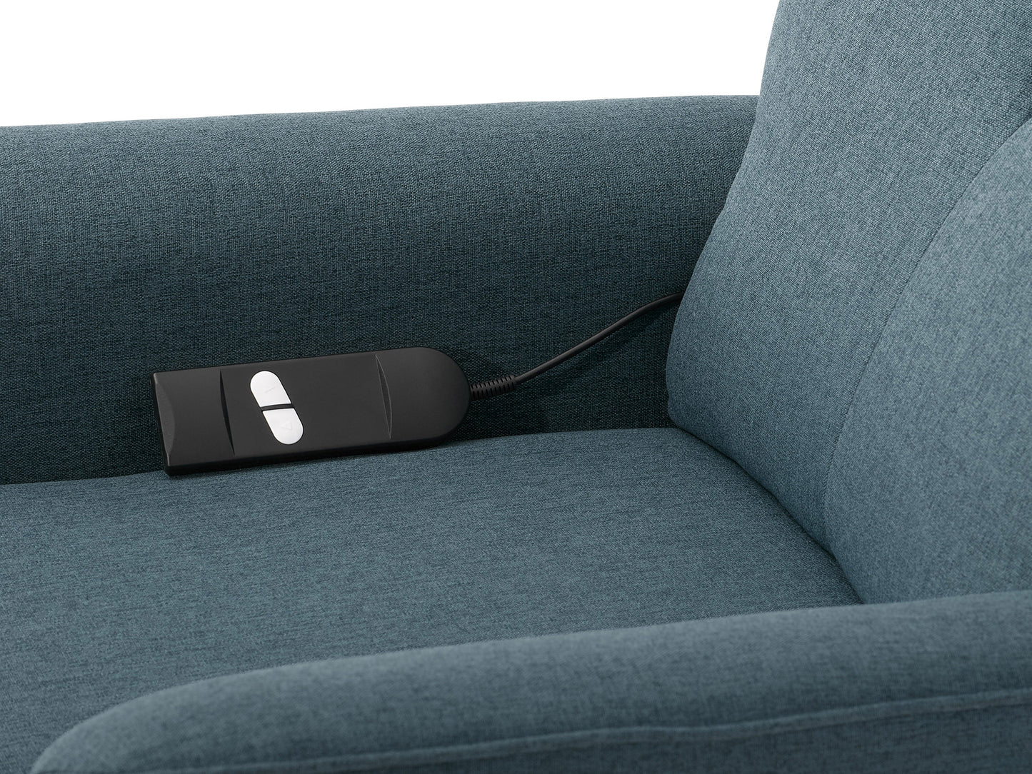 Blue Power Lift Recliner with Remote
