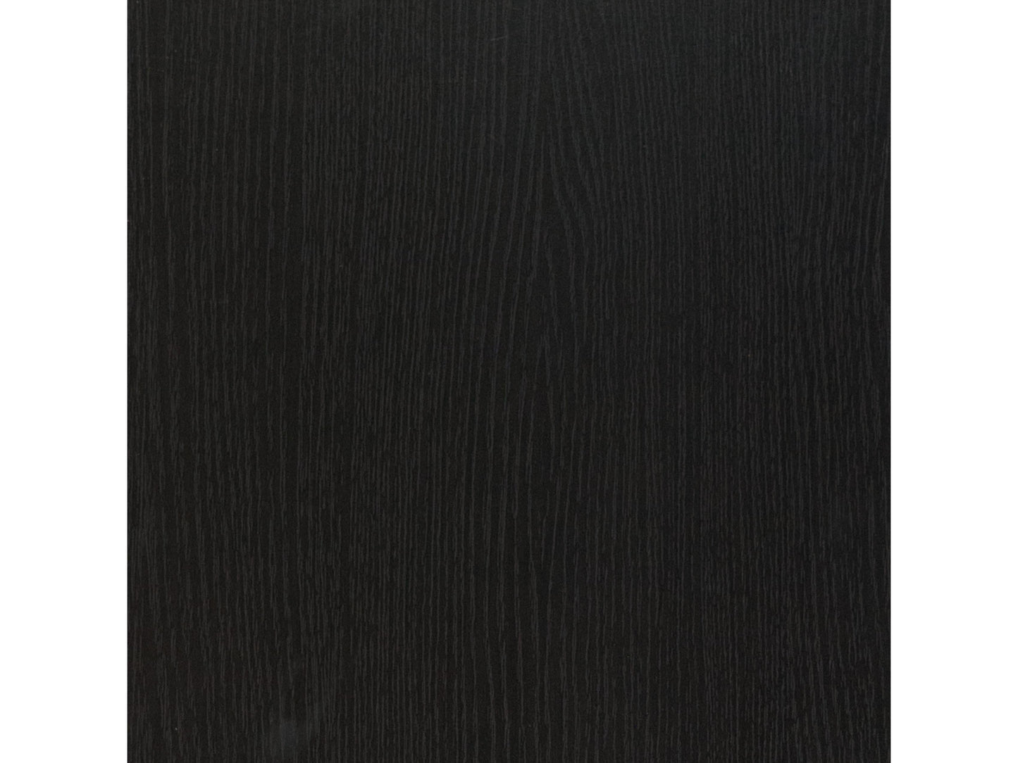 Black 4-shelf bookcase with a sleek design, made of sturdy wood, featuring adjustable shelves, smooth matte finish, and ample storage space for books, decor, and office supplies.