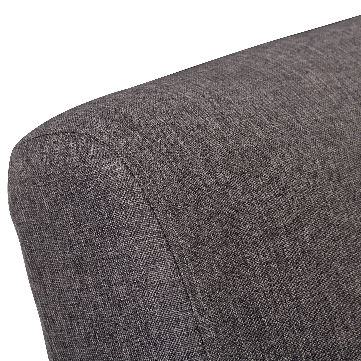 Vintage Brown Upholstered Mid-Century Modern Accent Chair