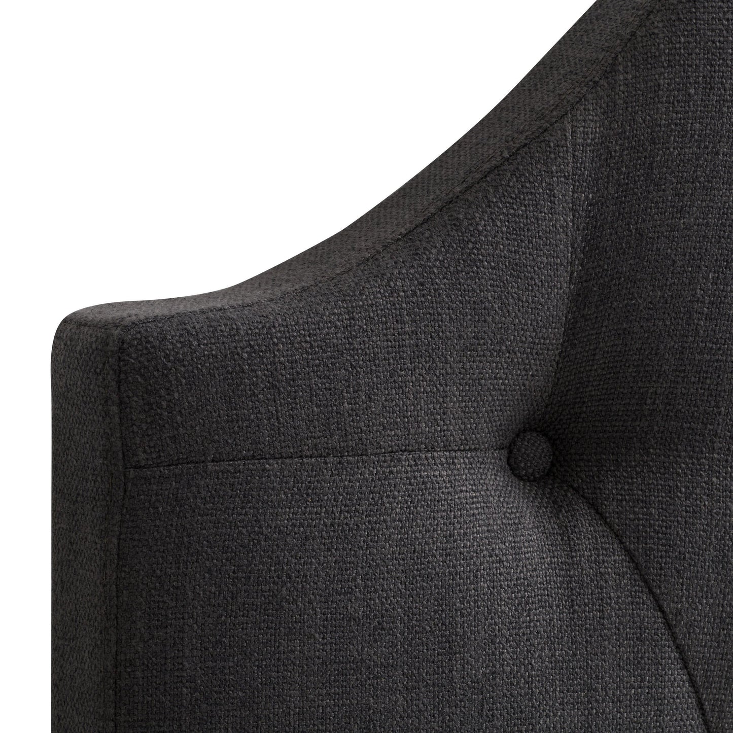 Dark grey diamond tufted headboard for twin/single bed, featuring plush upholstery, elegant button detailing, and a sturdy build, perfect for adding a touch of sophistication to any bedroom decor.