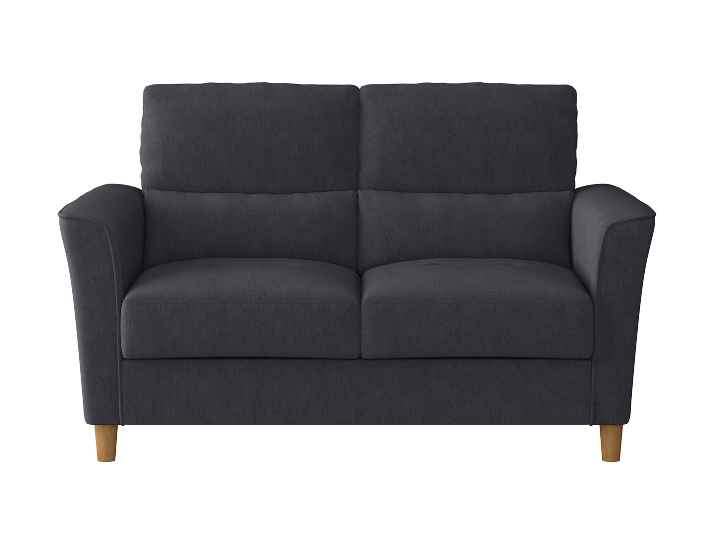 Modern 3-piece living room sofa set with beige upholstery, wooden legs, and tufted cushions. Includes a sofa, loveseat, and armchair, perfect for contemporary home decor.