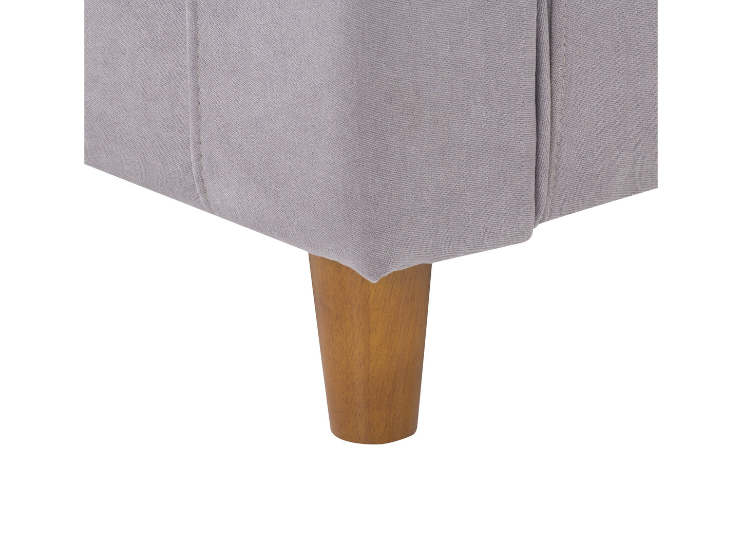 light grey 2 Seater Loveseat and Chair Set, 2 piece Caroline Collection detail image by CorLiving#color_light-grey