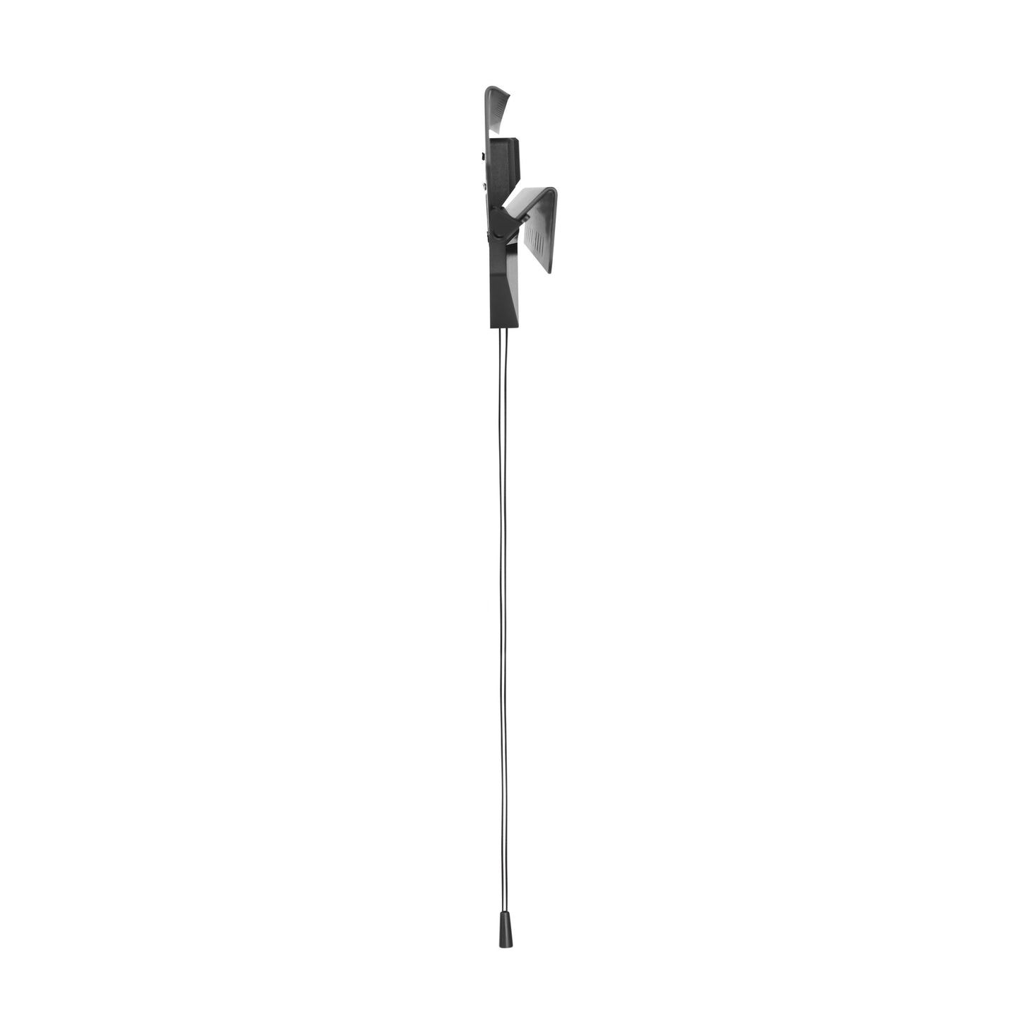Drywall TV mount for 37-80 inch TVs, black metal with adjustable arms, sturdy construction, easy installation, supports flat and curved screens, ideal for living room or office setup.
