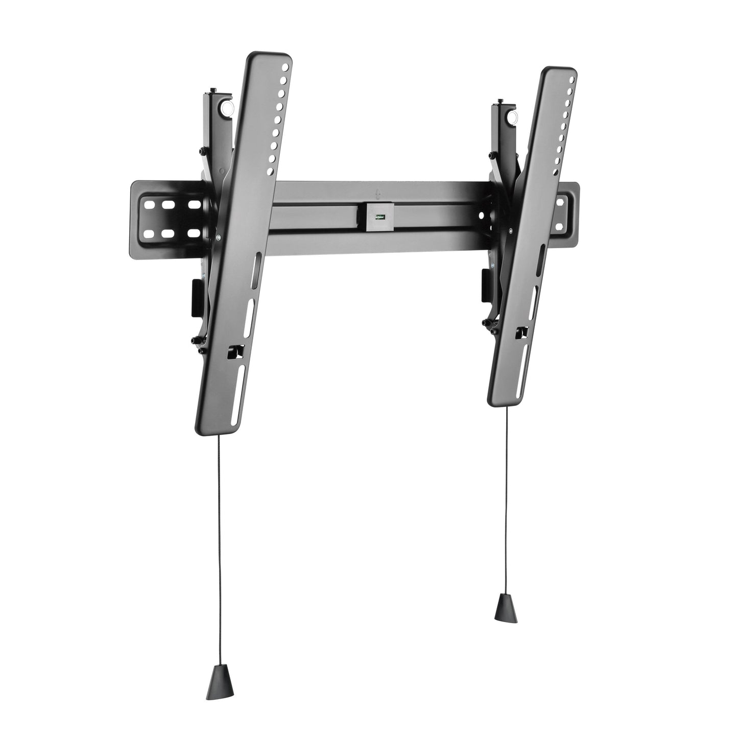 Tilting TV wall mount for 37"-70" TVs, black steel frame with adjustable tilt mechanism, easy installation, and secure mounting brackets for optimal viewing angles.
