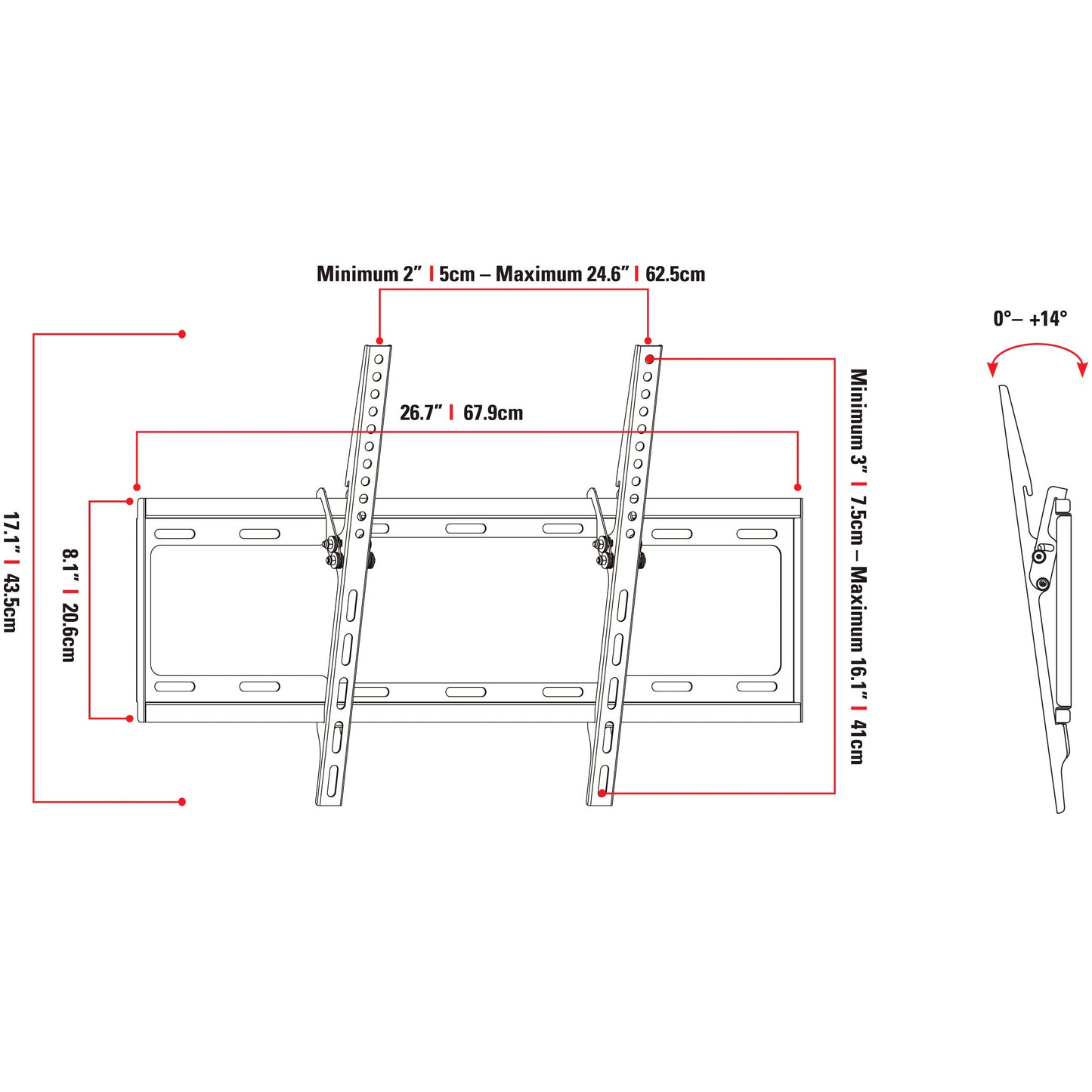 Heavy-duty black TV wall mount for 37" to 70" TVs, featuring adjustable tilt, swivel, and extendable arm for optimal viewing angles; compatible with most flat and curved screen models.