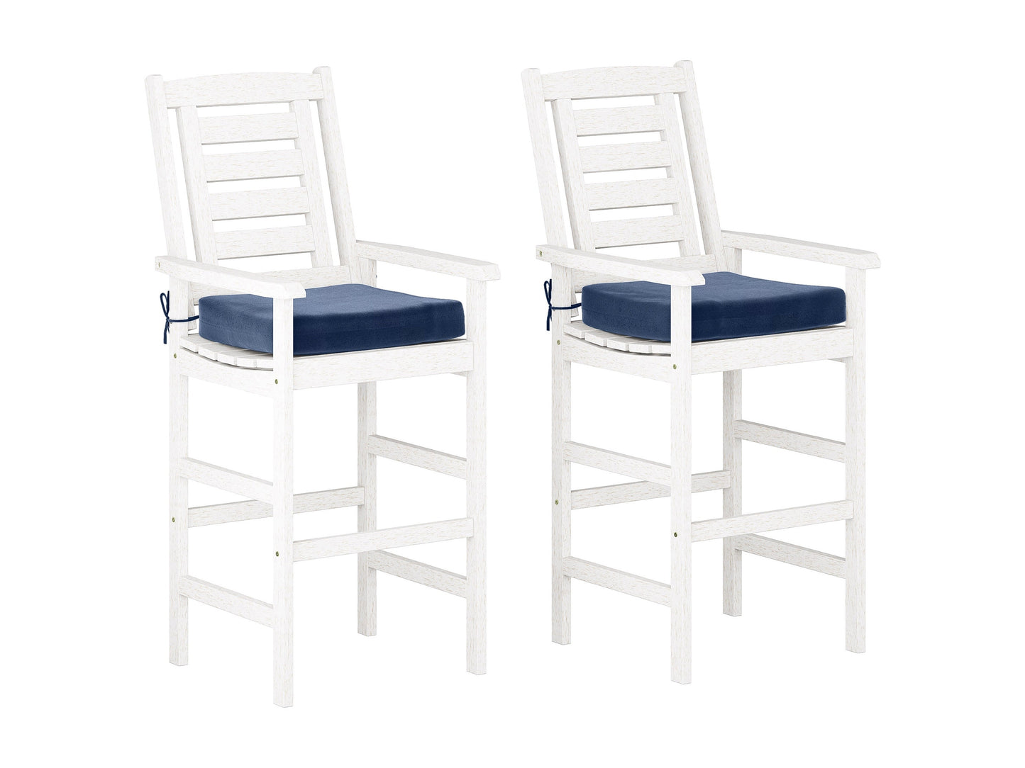 Alt Tag:
5-piece patio bar bistro set with a rectangular glass-top table and four cushioned bar stools in black metal frame with beige cushions, featuring a sleek modern design and weather-resistant materials.