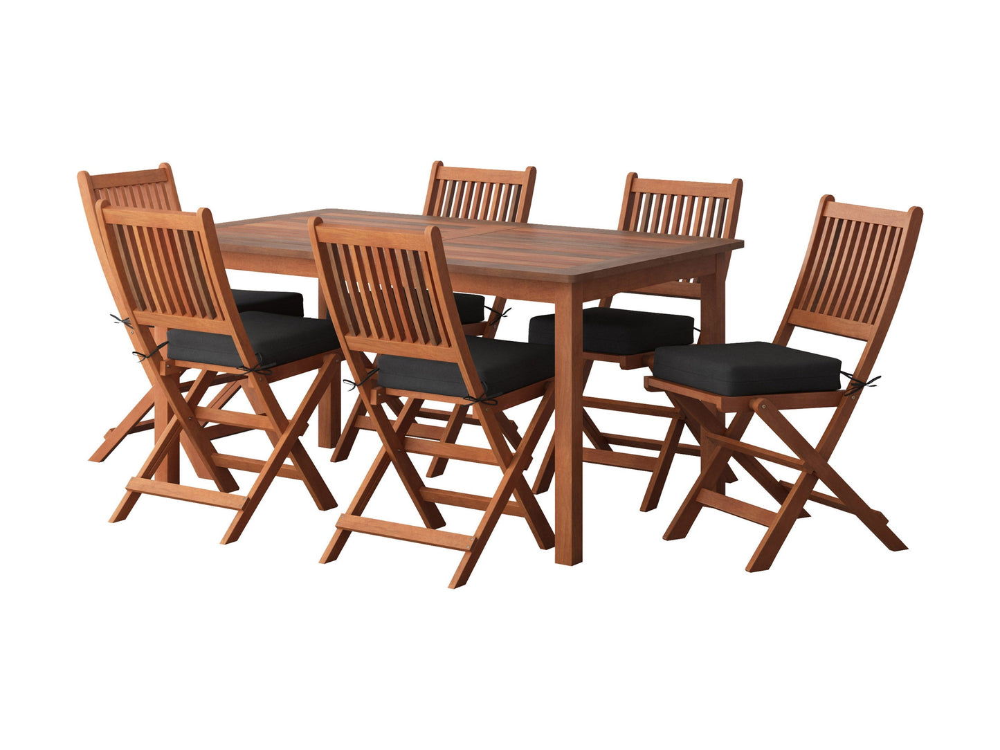 Modern 7-piece patio dining set with gray cushioned chairs and a rectangular glass-top table, featuring aluminum frames and weather-resistant materials for outdoor use.