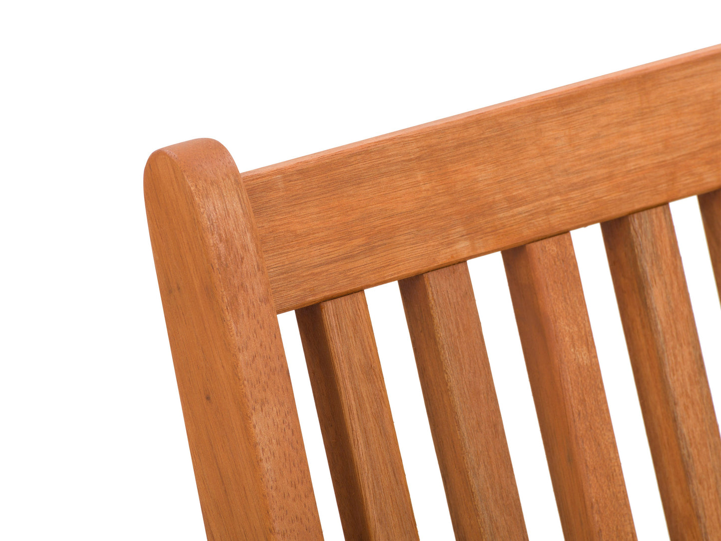 Set of 2 outdoor wood folding patio chairs with slatted seats and backs, natural wood finish, and metal hinges for easy folding and storage. Ideal for garden, deck, or balcony use.