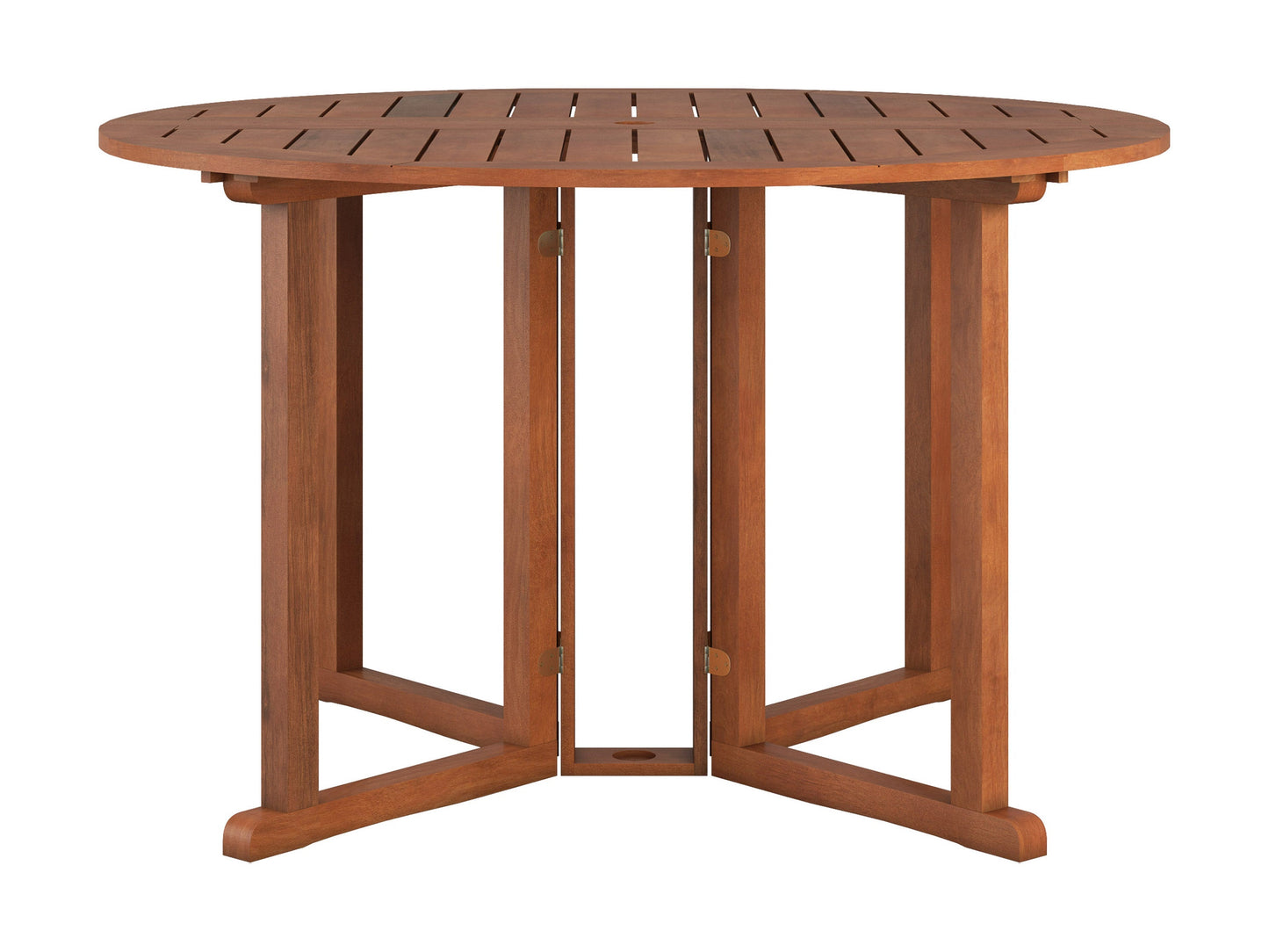 Folding 5-piece patio dining set with dark gray metal frame and light gray slatted wood tabletop and seats, featuring foldable chairs and table for easy storage and portability.