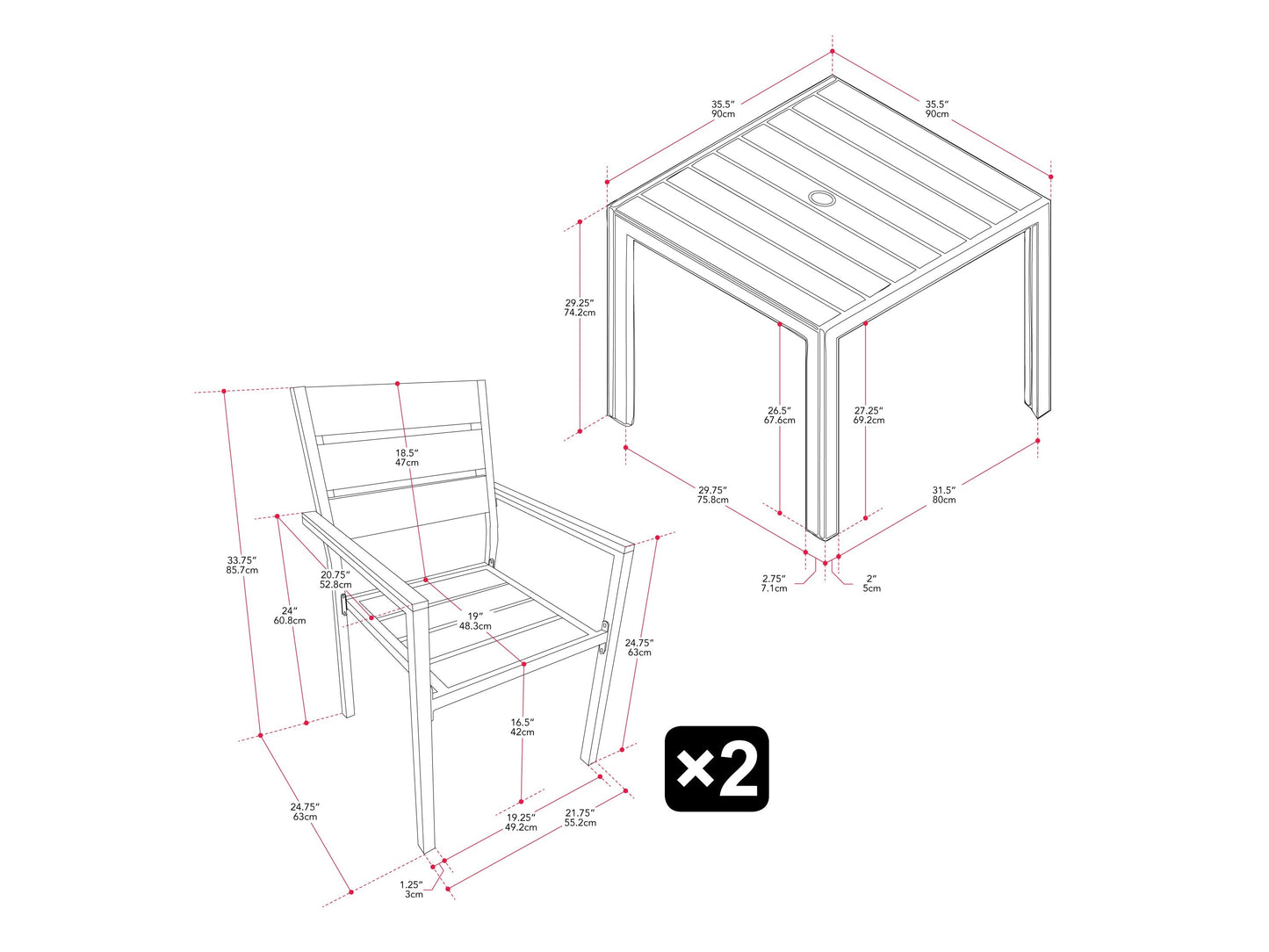 Alt Tag:
"3-piece outdoor patio dining set with a rectangular wooden table and two matching benches, featuring a natural teak finish and weather-resistant cushions, ideal for garden or backyard use."
