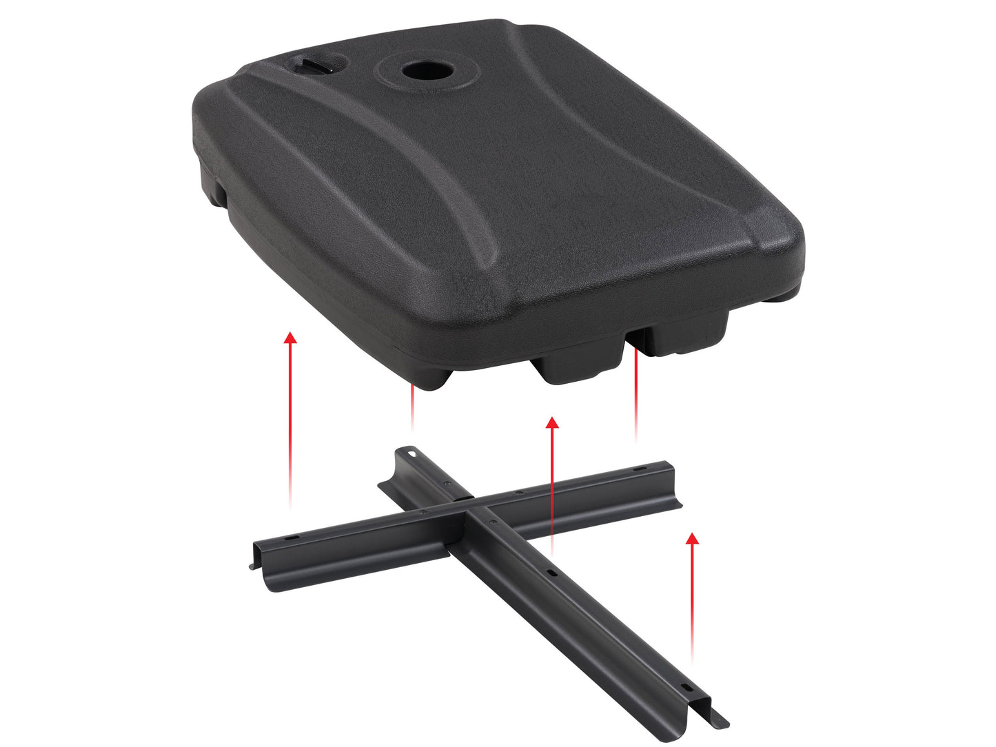 umbrella base with wheels CorLiving detail image CorLiving
