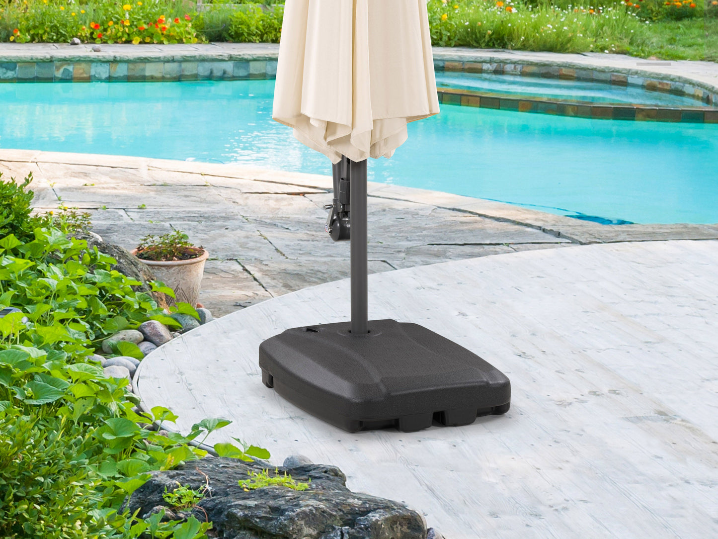 umbrella base with wheels CorLiving lifestyle scene CorLiving