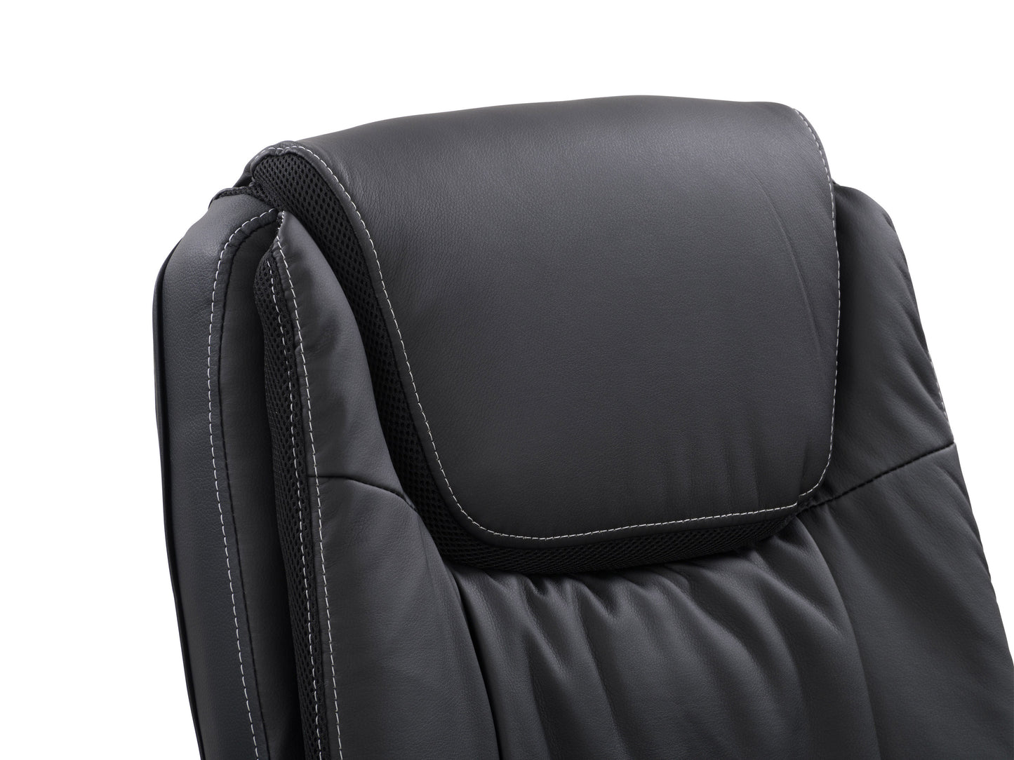 Cream office chair with cushioned seat and backrest, sleek chrome base, adjustable height lever, and smooth-rolling casters. Ideal for modern workspaces, blending comfort and style.