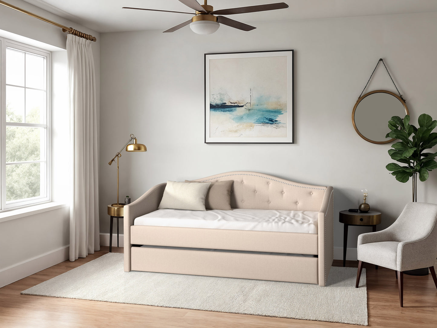 Twin Day Bed with Trundle