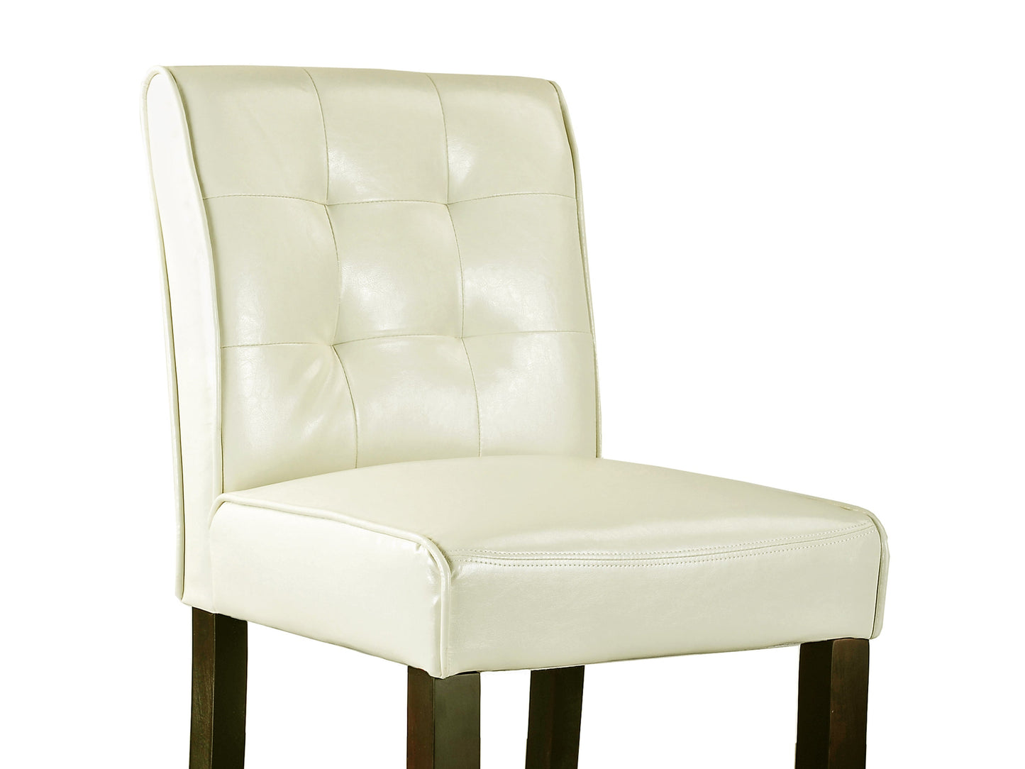 DAD-414-B  |  Antonio PU Tufted Counter Height Barstool, Cream