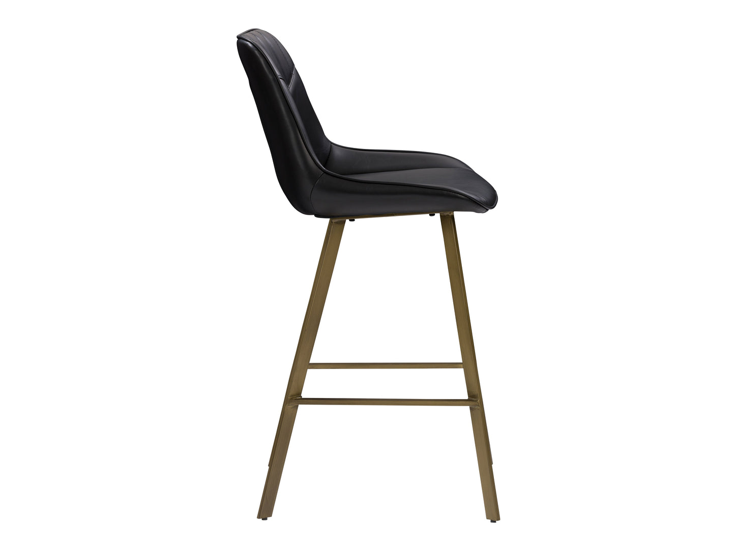 Black Vegan Leather Stools