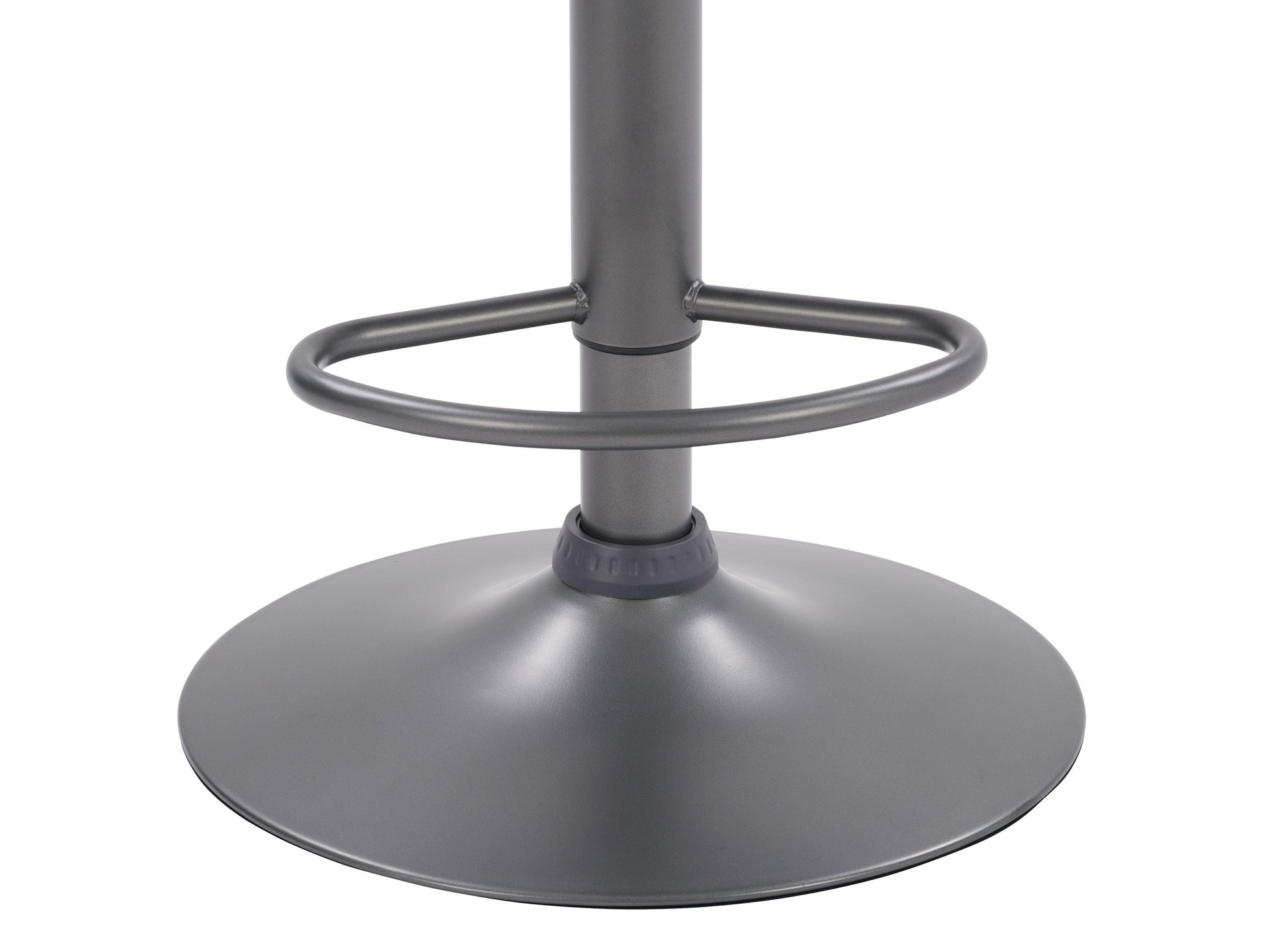 Light grey swivel bar stools, set of 2, featuring cushioned seats, sleek metal frames, and footrests; perfect for modern kitchen islands or home bars.