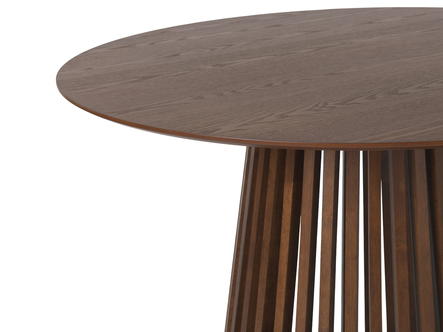 Elowen Round Pedestal Dining Table, Walnut
