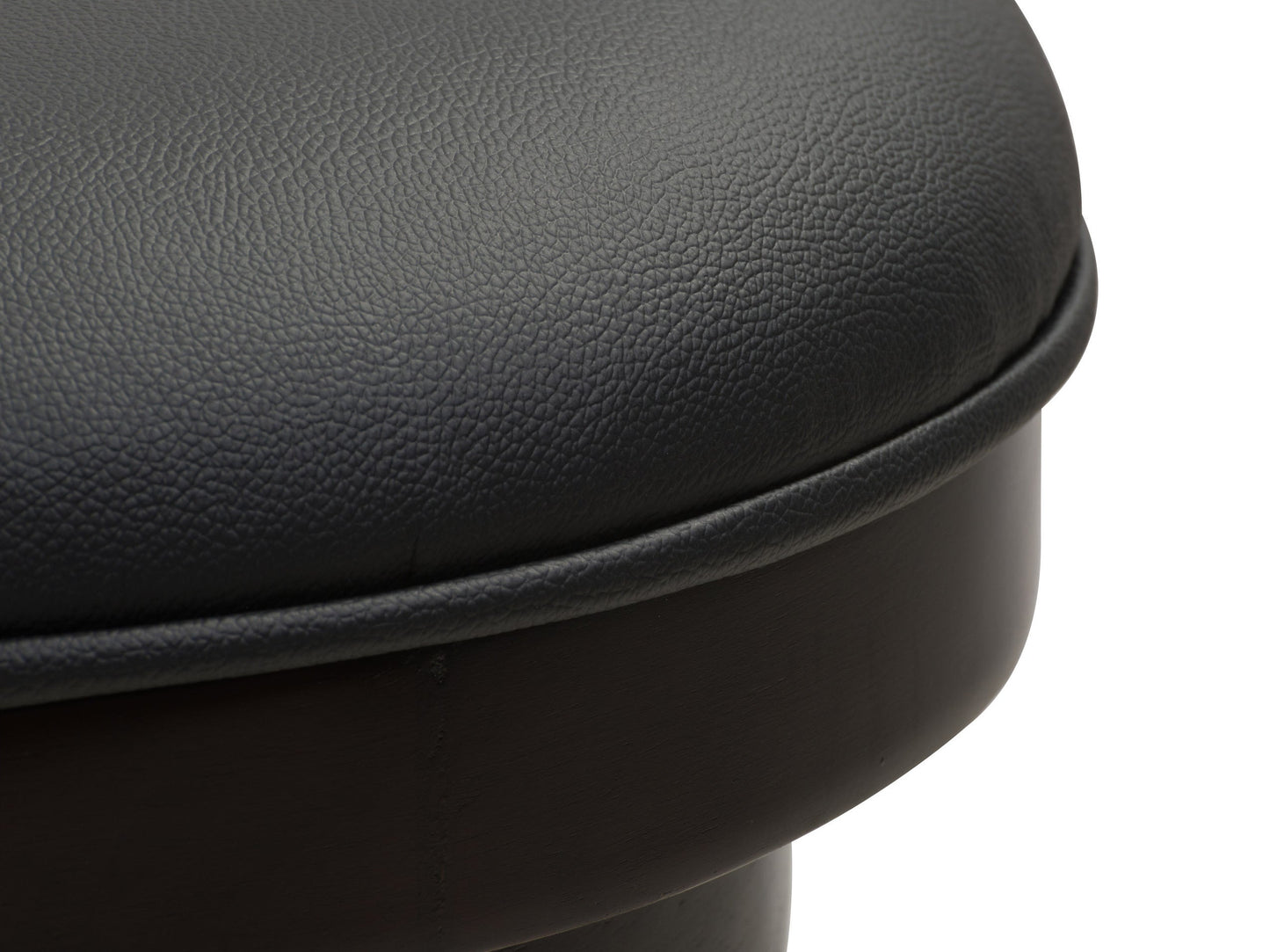 Set of 2 black bar height bar stools with sleek metal frames, cushioned seats, and footrests. Modern design with durable materials ideal for kitchen islands or home bars.