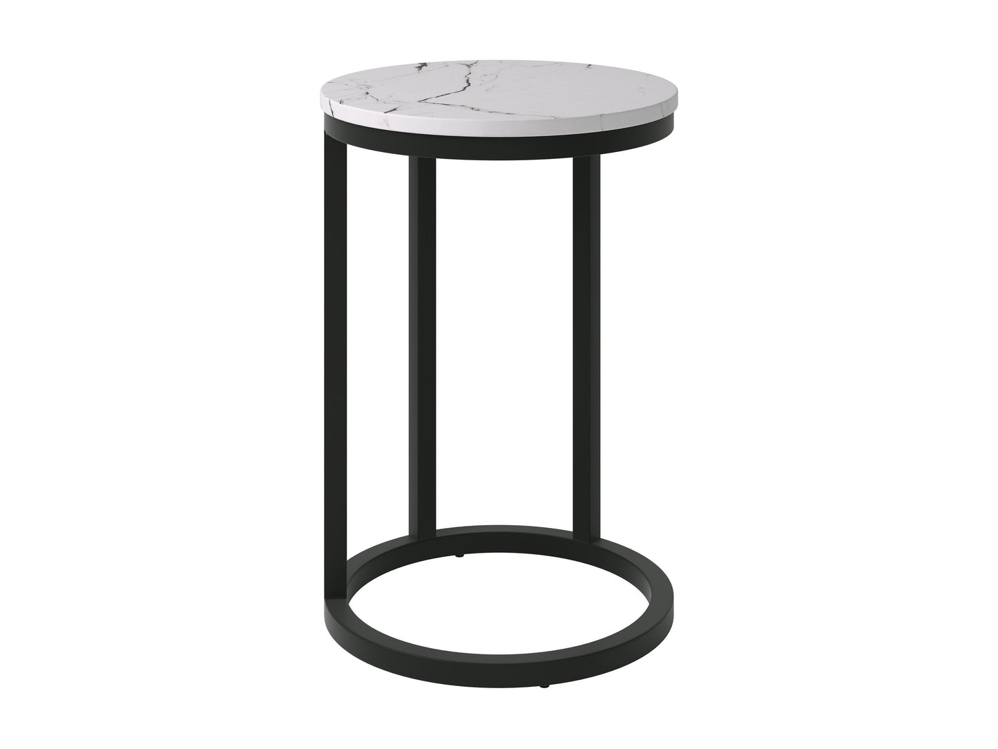 White marble round side table with gold metal legs, featuring a sleek, modern design perfect for living rooms or bedrooms. Ideal for stylish home decor and functional storage.