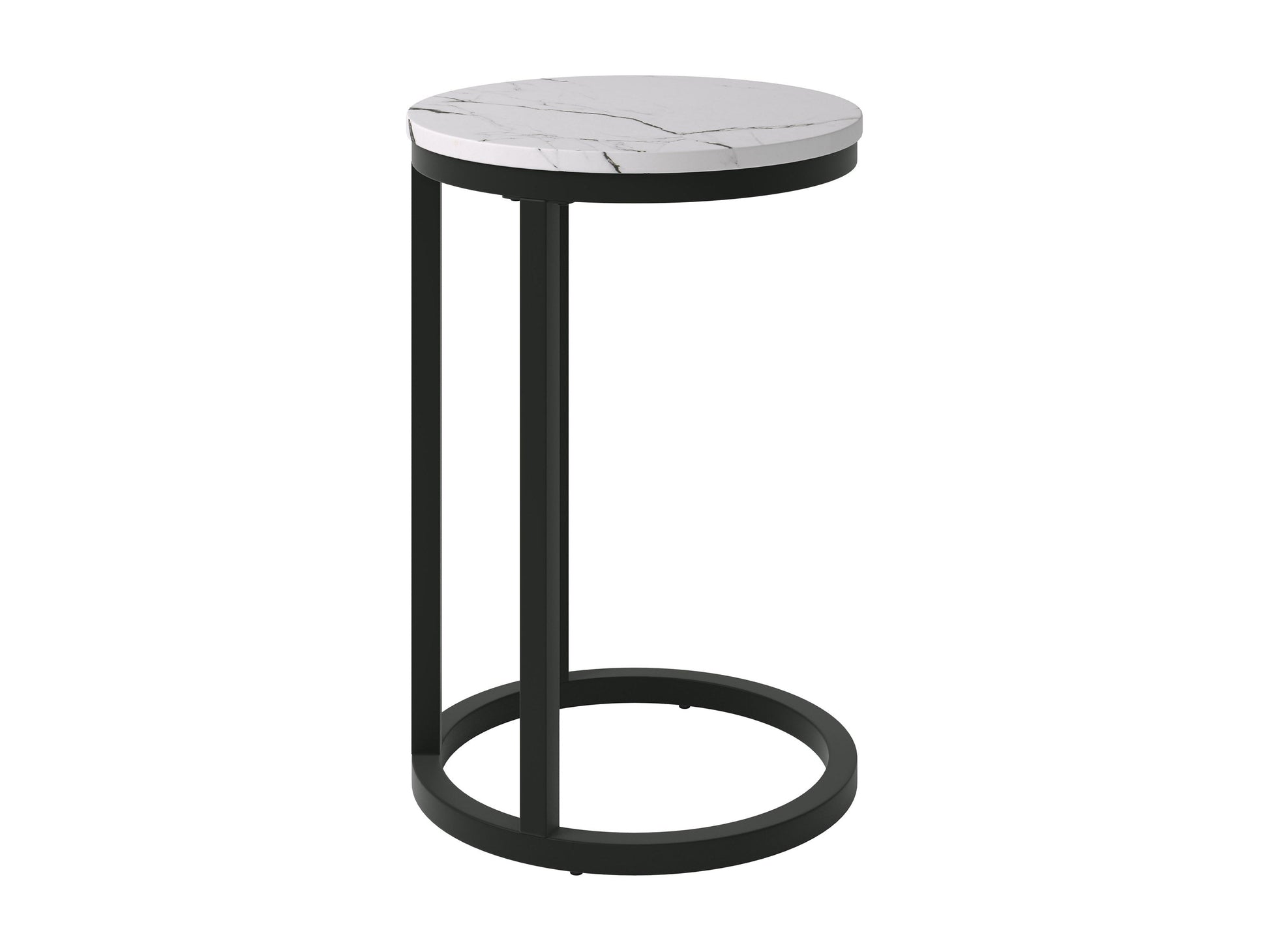 White marble round side table with gold metal legs, featuring a sleek, modern design perfect for living rooms or bedrooms. Ideal for stylish home decor and functional storage.