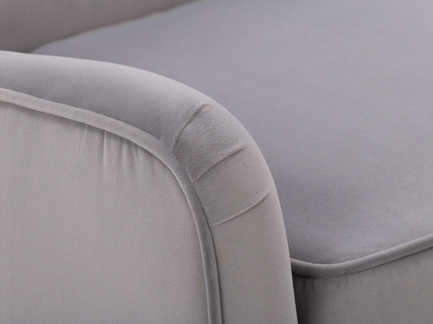 Dove Grey Velvet Accent Chair