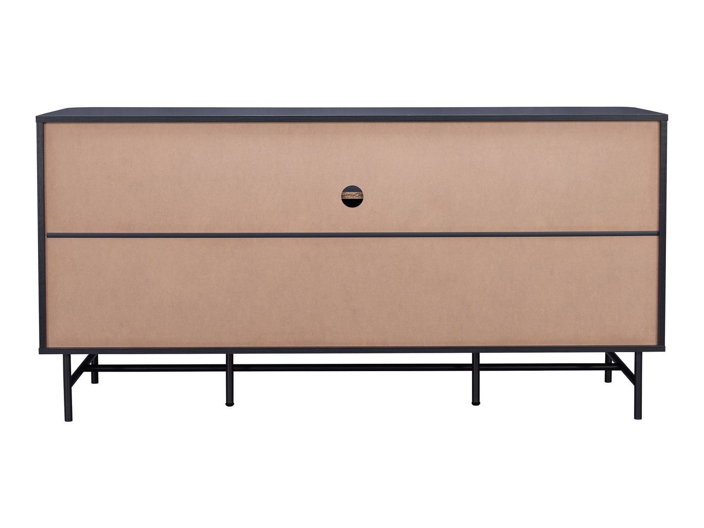 Black Curved Sideboard Buffet