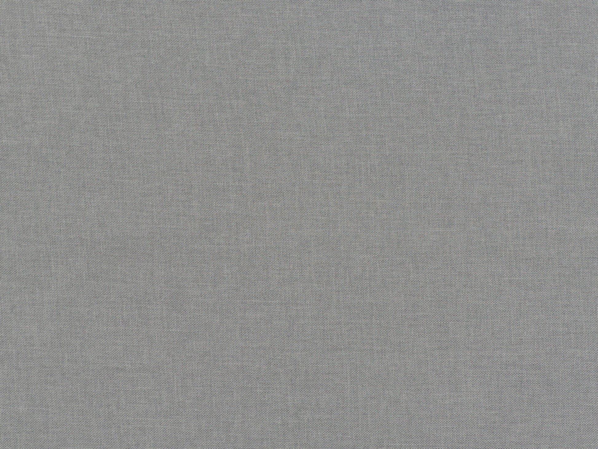 Gray fabric ottoman with tufted square design, wooden legs, and soft linen texture. Ideal for living room or bedroom decor, providing both seating and storage functionality.