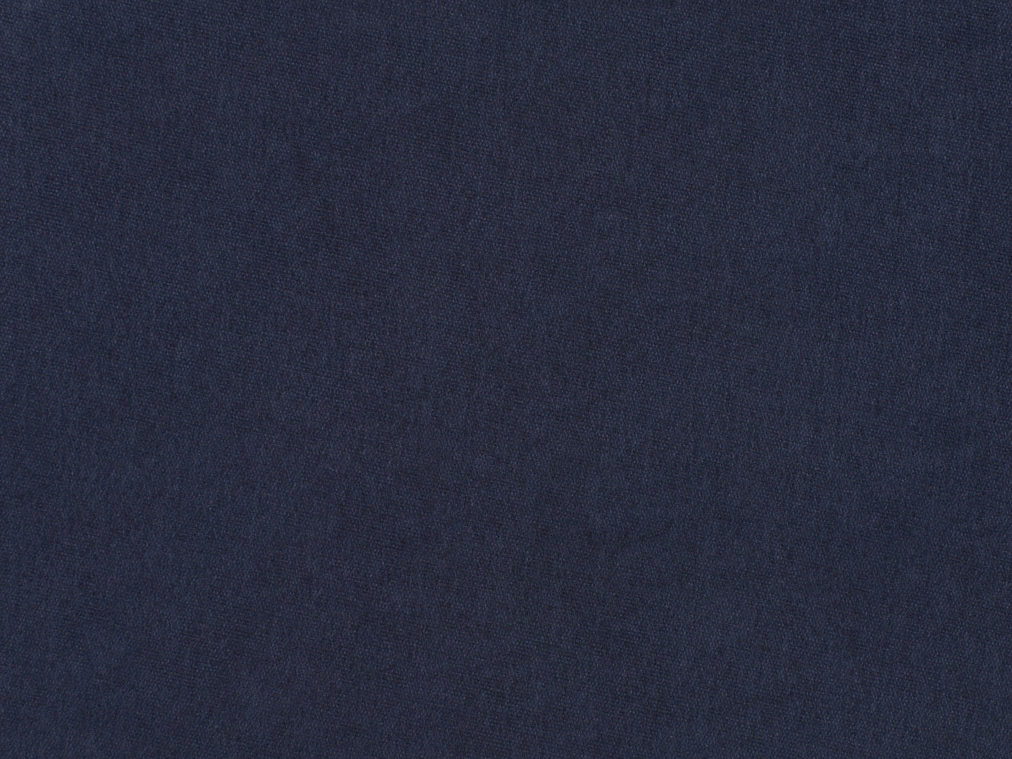 Navy blue mid-century modern ottoman with wooden legs, tufted fabric, and sleek design. Perfect for living room or bedroom decor.